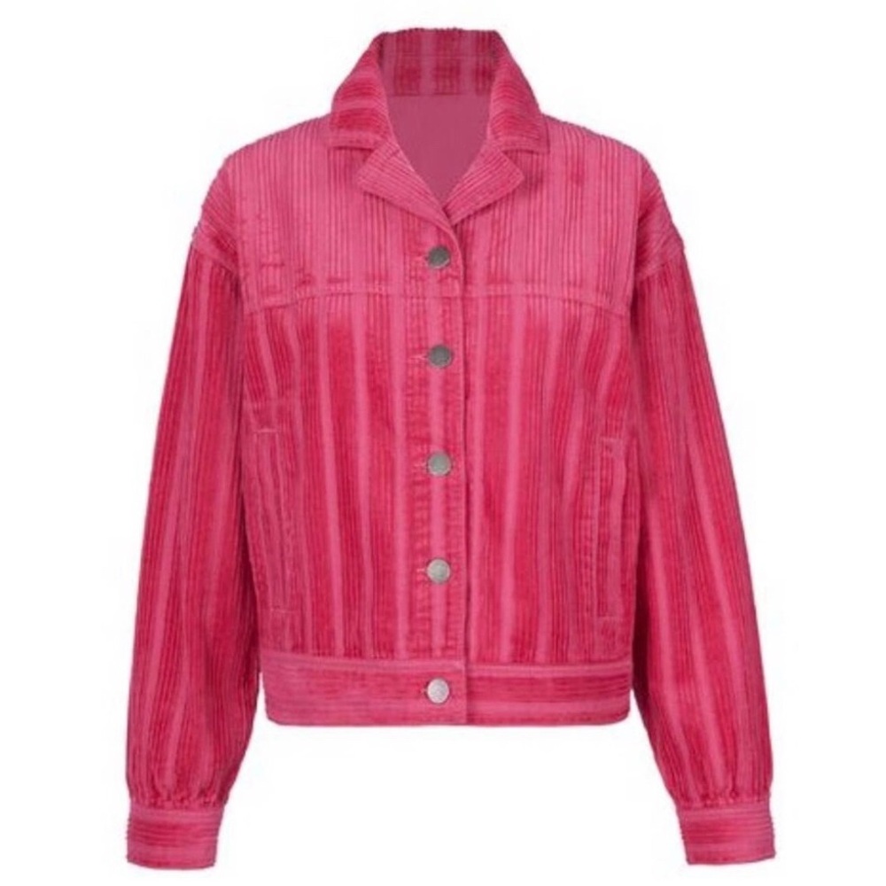 CABI pink Cheeky Topper corduroy trucker jacket XS - Picture 2 of 8